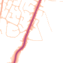 Daytime road noise heatmap for RG14 6PH
