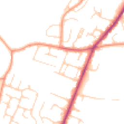 Daytime road noise heatmap for RG14 6QP