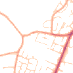 Daytime road noise heatmap for RG14 6QU