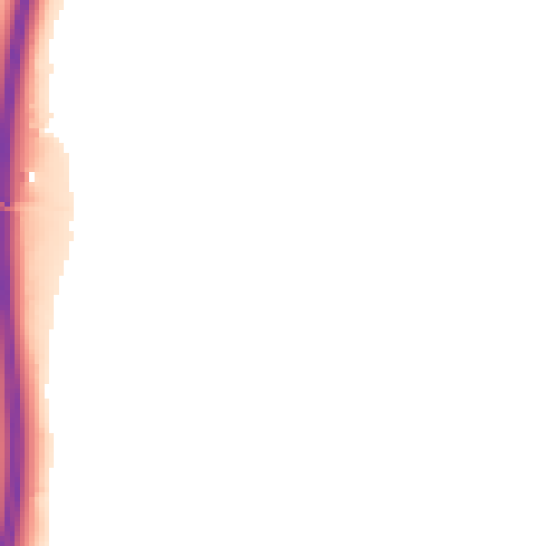 Night-time road noise heatmap for RG14 6RG