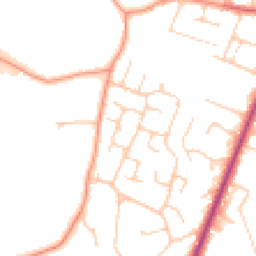Daytime road noise heatmap for RG14 6SS