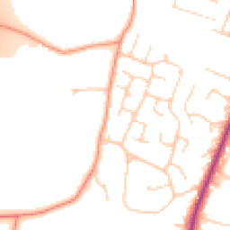 Daytime road noise heatmap for RG14 6SU