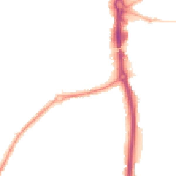 Night-time road noise heatmap for RG14 7AD