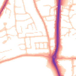 Daytime road noise heatmap for RG14 7EP