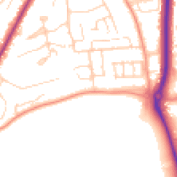 Daytime road noise heatmap for RG14 7FN