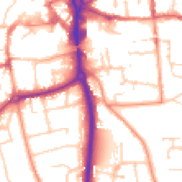 Daytime road noise heatmap for RG14 7HX