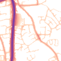Daytime road noise heatmap for RG14 7JT