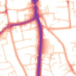 Daytime road noise heatmap for RG14 7QW