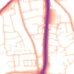 Daytime road noise heatmap for RG14 7QX