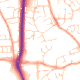 Daytime road noise heatmap for RG14 7UR