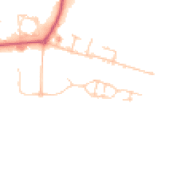 Daytime road noise heatmap for RG14 7WN