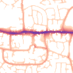 Daytime road noise heatmap for RG19 3AA