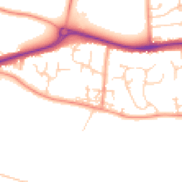 Daytime road noise heatmap for RG19 3AD