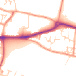 Daytime road noise heatmap for RG19 3AP