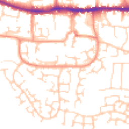 Daytime road noise heatmap for RG19 3FL