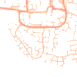 Daytime road noise heatmap for RG19 3FT