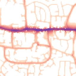 Daytime road noise heatmap for RG19 3HP