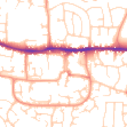 Daytime road noise heatmap for RG19 3HX
