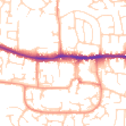 Daytime road noise heatmap for RG19 3JD