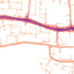 Daytime road noise heatmap for RG19 3JY