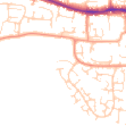 Daytime road noise heatmap for RG19 3LB