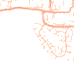 Daytime road noise heatmap for RG19 3LE