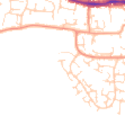 Daytime road noise heatmap for RG19 3LF