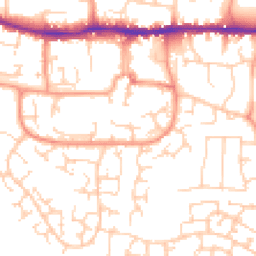 Daytime road noise heatmap for RG19 3PE