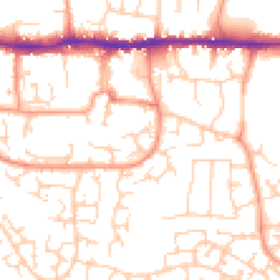 Daytime road noise heatmap for RG19 3PF