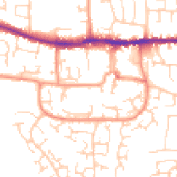 Daytime road noise heatmap for RG19 3PN