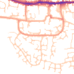 Daytime road noise heatmap for RG19 3PQ