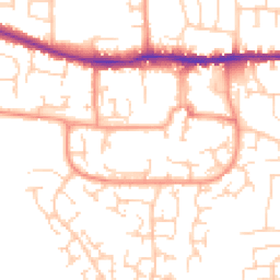 Daytime road noise heatmap for RG19 3PR