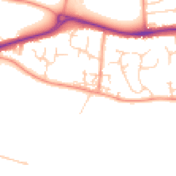 Daytime road noise heatmap for RG19 3RD
