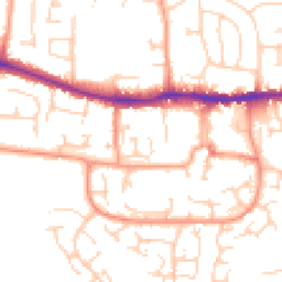 Daytime road noise heatmap for RG19 3RJ