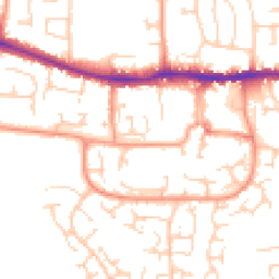 Daytime road noise heatmap for RG19 3RL