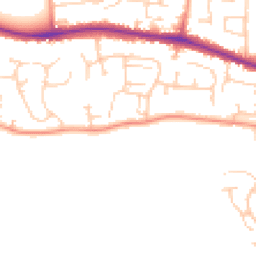 Daytime road noise heatmap for RG19 3RP
