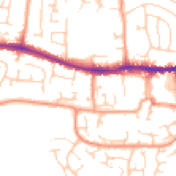Daytime road noise heatmap for RG19 3RQ