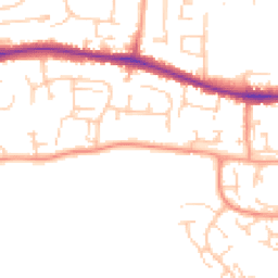 Daytime road noise heatmap for RG19 3RR