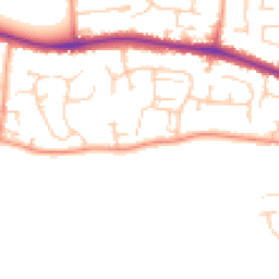 Daytime road noise heatmap for RG19 3RS