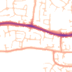 Daytime road noise heatmap for RG19 3SA