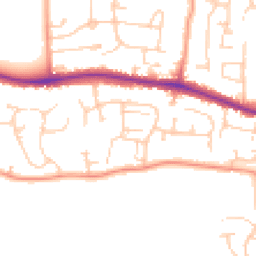 Daytime road noise heatmap for RG19 3SJ