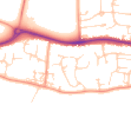 Daytime road noise heatmap for RG19 3UX