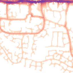 Daytime road noise heatmap for RG19 3XG