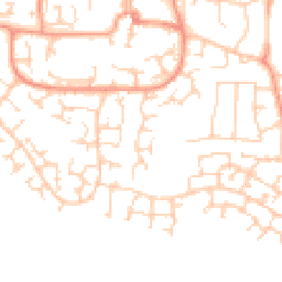 Daytime road noise heatmap for RG19 3XS
