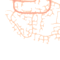 Daytime road noise heatmap for RG19 3YN