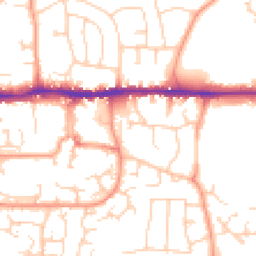 Daytime road noise heatmap for RG19 4ES