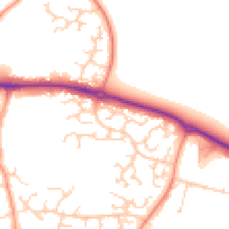 Daytime road noise heatmap for RG19 4GH