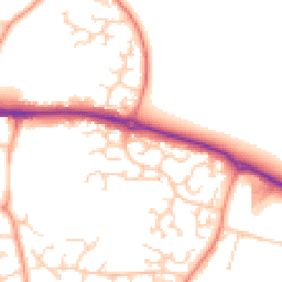 Daytime road noise heatmap for RG19 4GJ