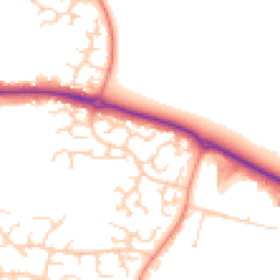 Daytime road noise heatmap for RG19 4GQ