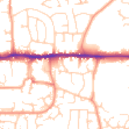Daytime road noise heatmap for RG19 4JR